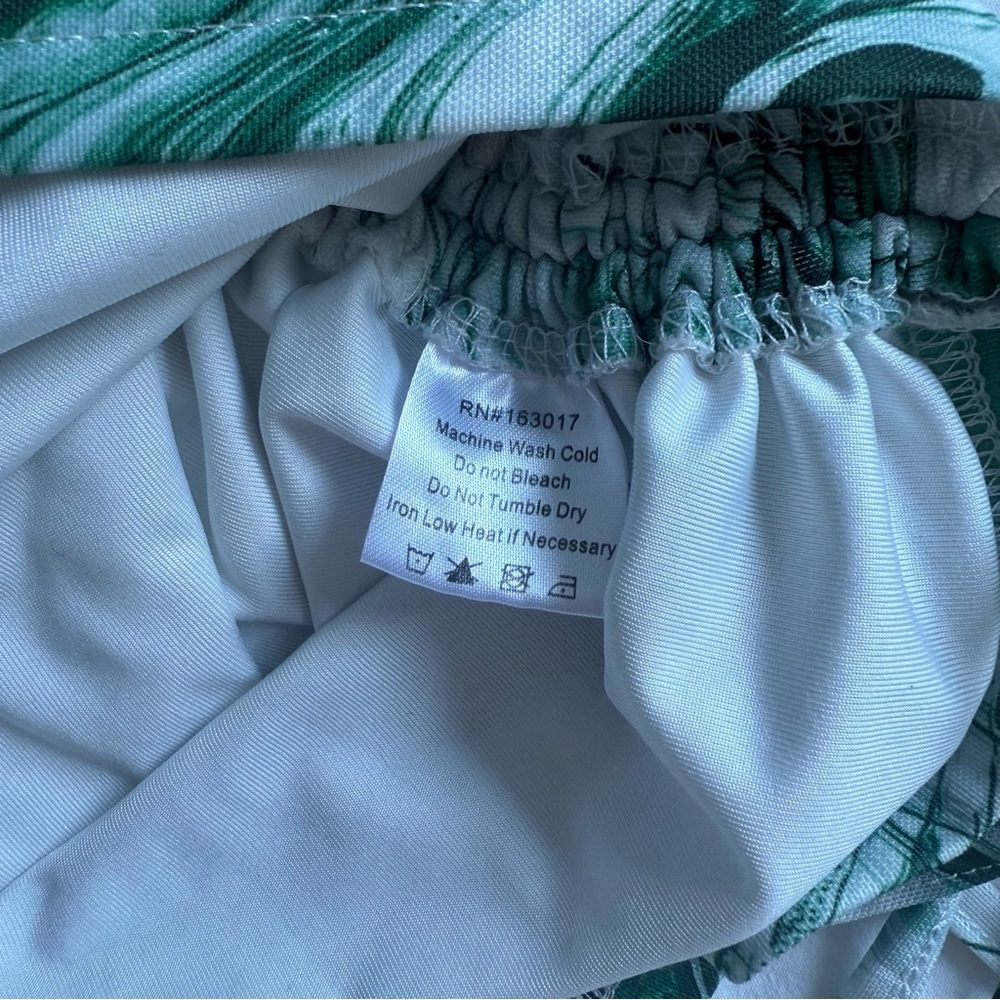 PRINCESS POLLY Kaylee Marble Print Cutout Dress Size 8 Green White Y2K Trendy - Picture 6 of 7